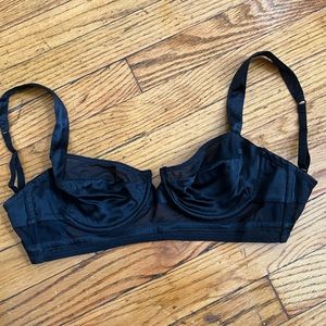 NWT Kiki de Montparnasse Expose Mesh Trim Longline Bra